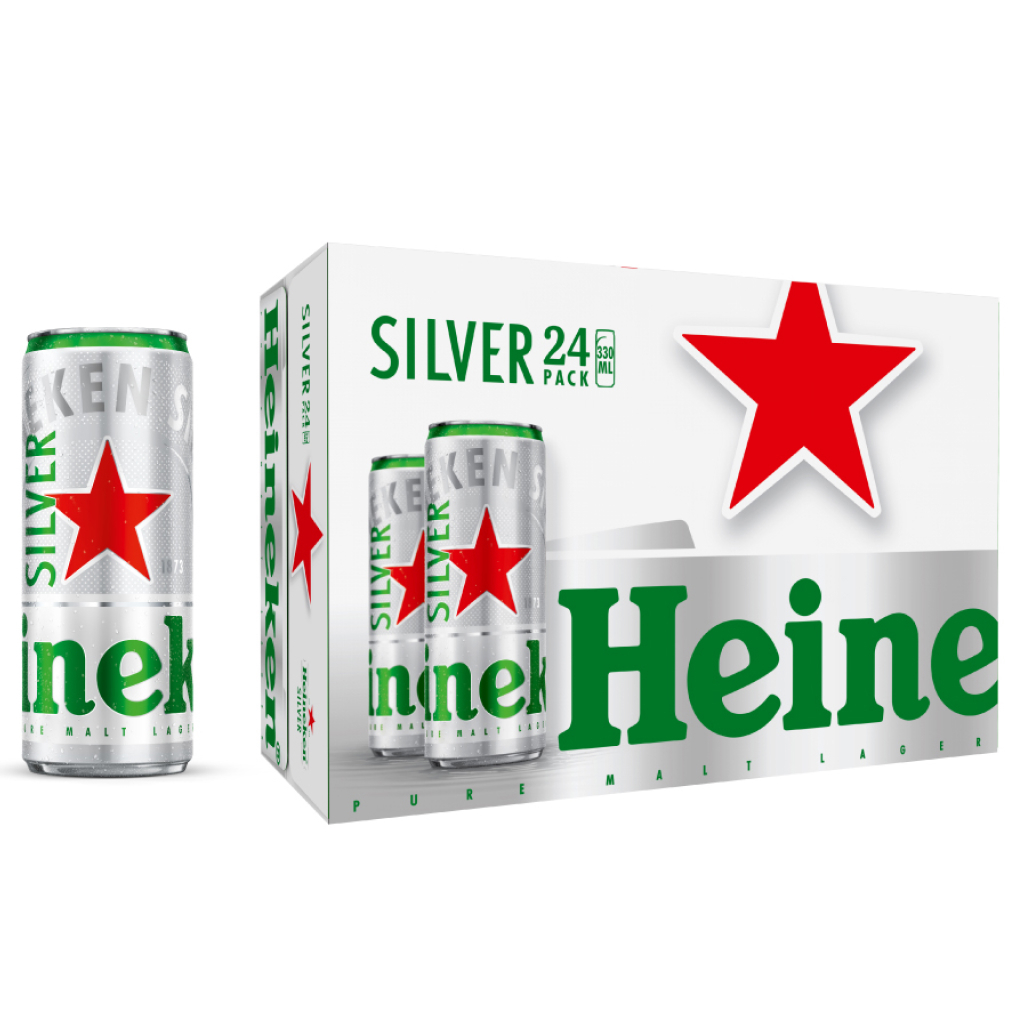 Thùng 24 lon Bia Heineken Silver 330Ml