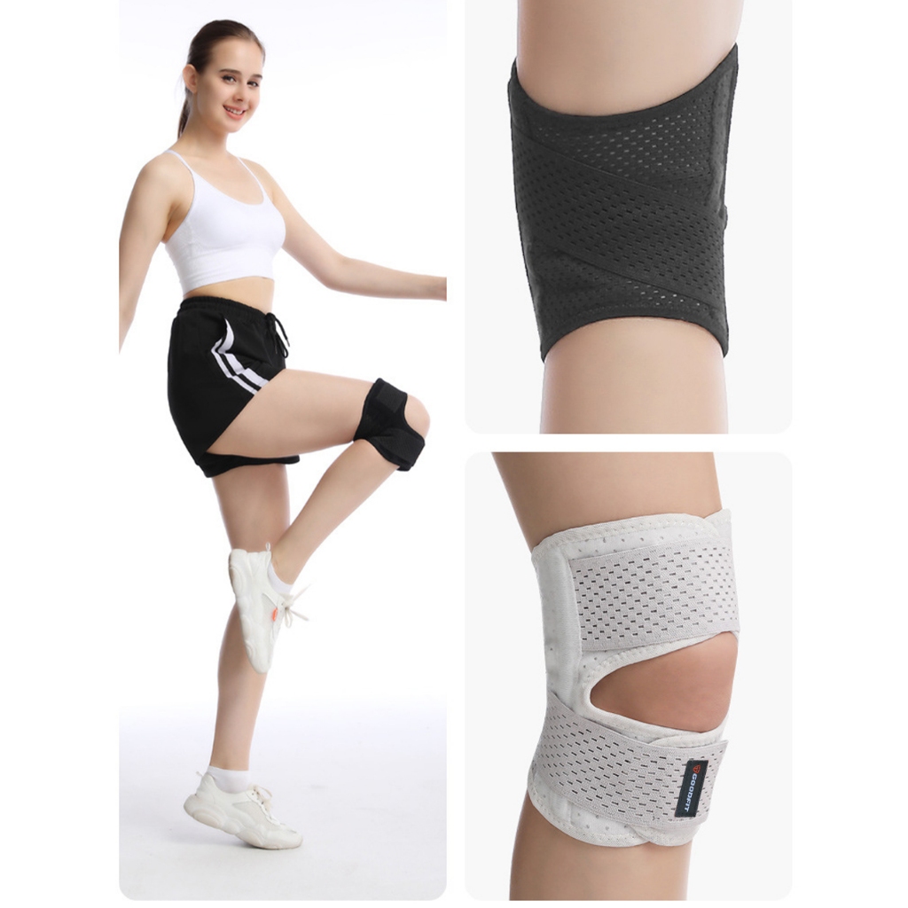 Băng đầu gối chuyên nghiệp GoodFit GF526K thoáng khí, có thể điều chỉnh, hỗ trợ giảm đau khớp