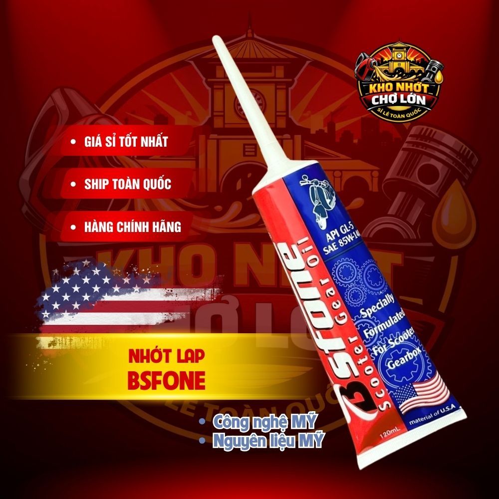 Nhớt Lap Chống Hú Cho Xe Tay Ga Bstone Scooter Gear Oil 120 ml 85w140 - KHO NHỚT CHỢ LỚN