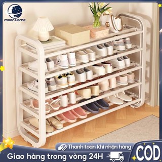 Moon Kệ Giày Lắp Ráp Thông Minh Có Tay Cầm Giá Giày Nhiều Tầng Thép Không Gỉ Kệ Lưu Trữ Đa Năng