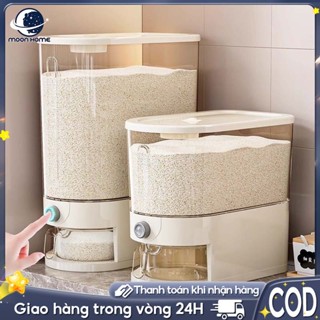 Moon Thùng Đựng Gạo Thông Minh Dung Tích Lớn Thùng Đựng Gạo Cao Cấp Acrylic Xô Đựng Gạo Tự Động