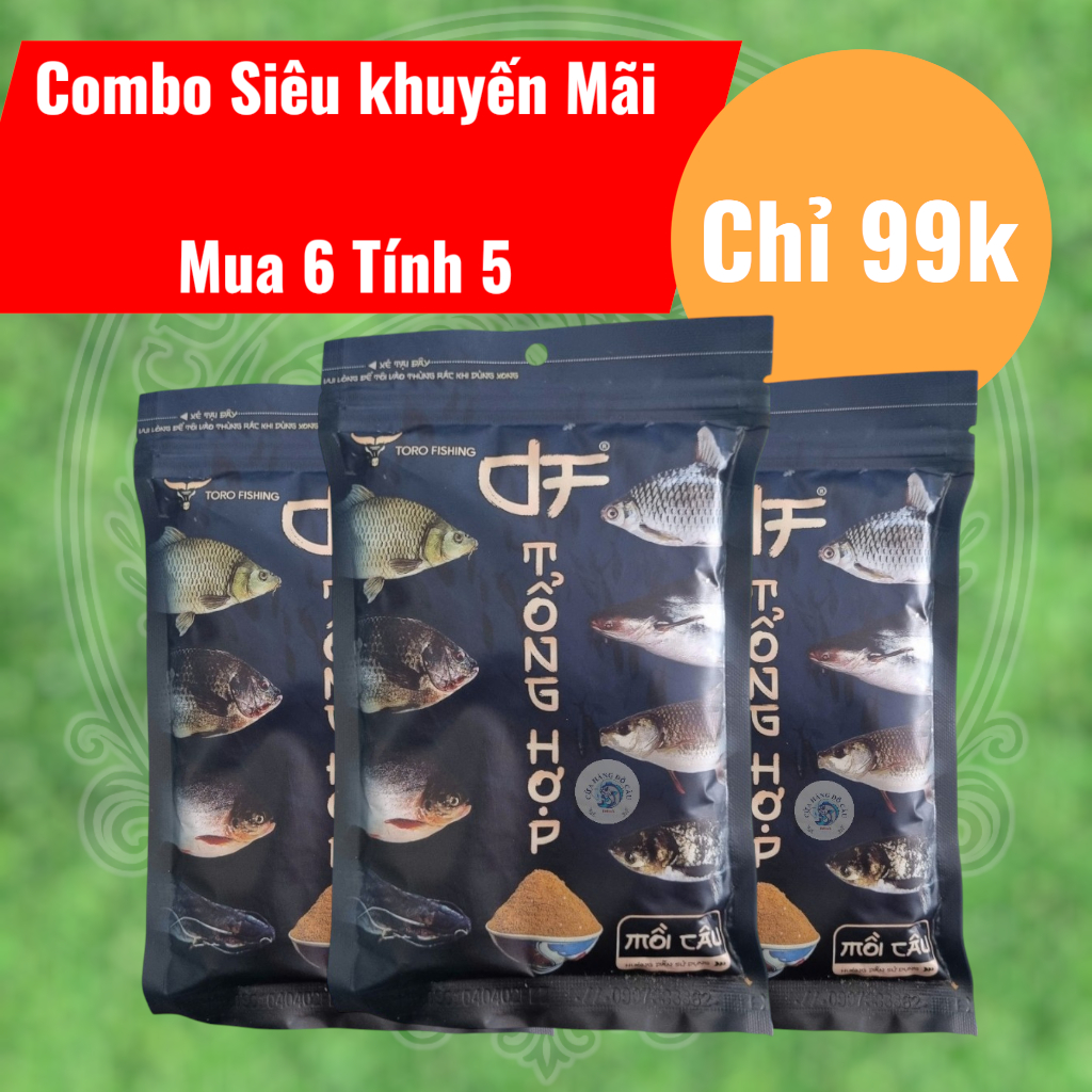 Mua 6 Tính 5 Mồi Câu Cá DF Duy Fishing Tổng Hợp 250g Phù Hợp Các Loại Cá Nước Ngọt