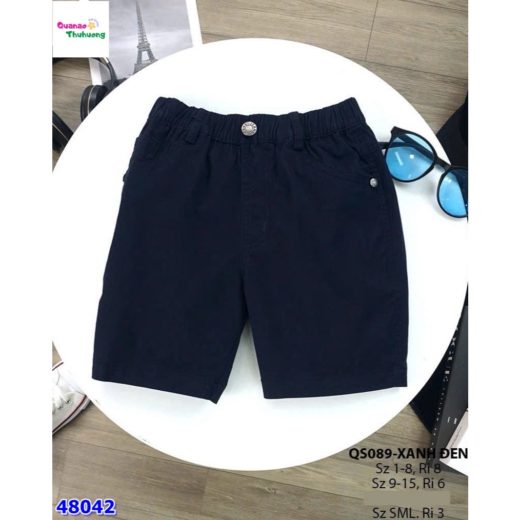 Quần short kaki B2Kid xanh đen