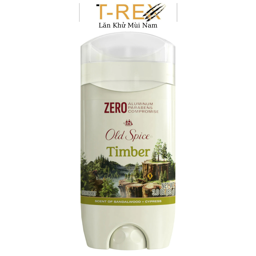 Lăn sáp trong khử mùi Old Spice TIMBER khử mùi tốt 85g (Không dành cho người nhiều mồ hôi)