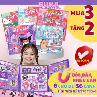 [MUA 3 TẶNG 2] Đồ chơi nam châm hoạt hình size to 18cm Buka dán từ tính nhân vật cute siêu đáng yêu đồ chơi