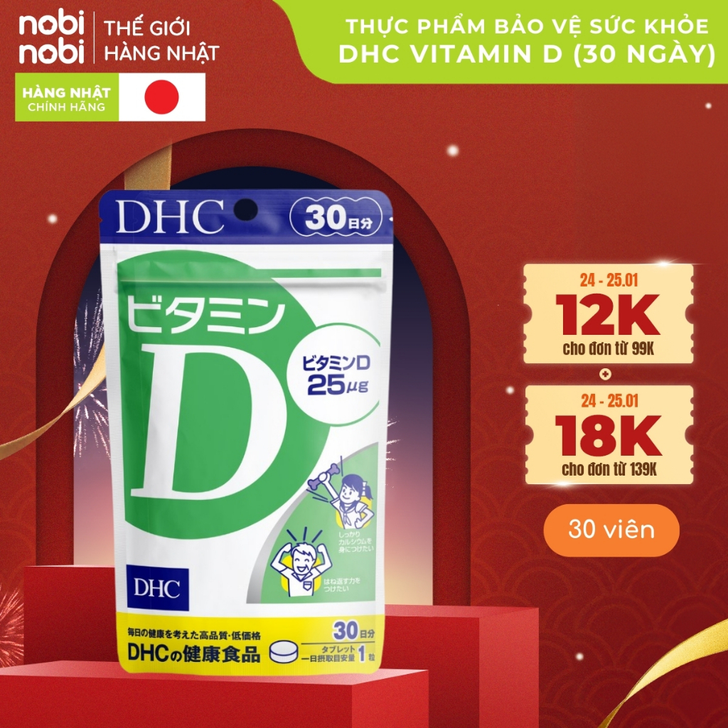 Thực phẩm bảo vệ sức khỏe DHC VITAMIN D (30 ngày)