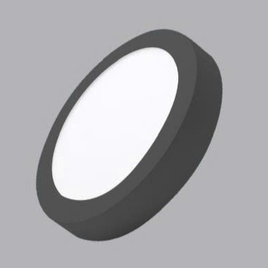 Đèn led panel gắn nổi tròn Duhal (viền đen) 12W, 18W chính hãng
