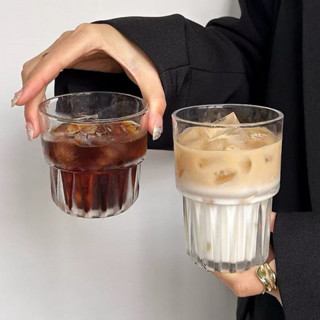 Cốc thuỷ tinh 2 tầng dễ thương uống cafe bạc xỉu, cốc thuỷ tinh chịu nhiệt decor quán cafe