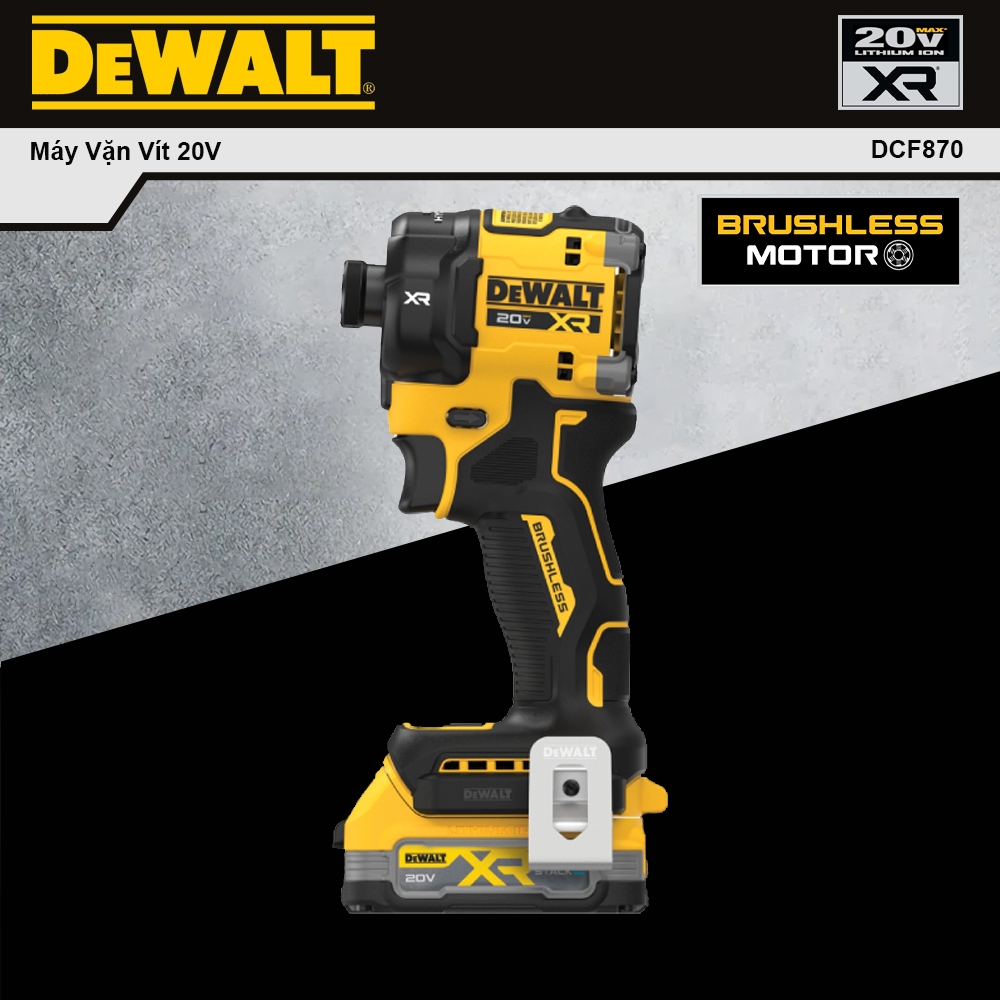 Máy Vặn Vít Búa Dầu Dùng Pin 20V DeWalt DCF870 – Êm Ái, Chính Xác, Đa Chế Độ