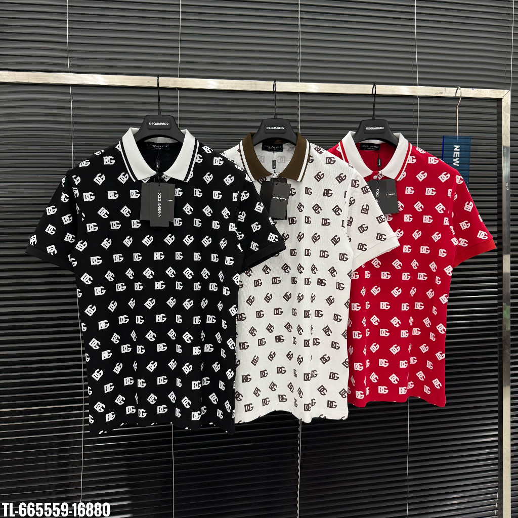 [DEAL MỞ BÁN] Áo Polo DG Chất Cotton Gai 280gsm Cao Cấp Dày Dặn, Form Unisex Nam Nữ | Dendi Store - 