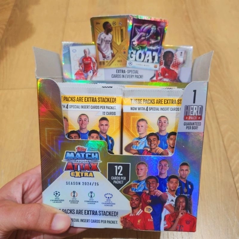 [Top Value]Gói Thẻ, Pack Lẻ - Match Attax Extra 2025 - Thẻ Cầu Thủ Chính Hãng Champion League, Europ