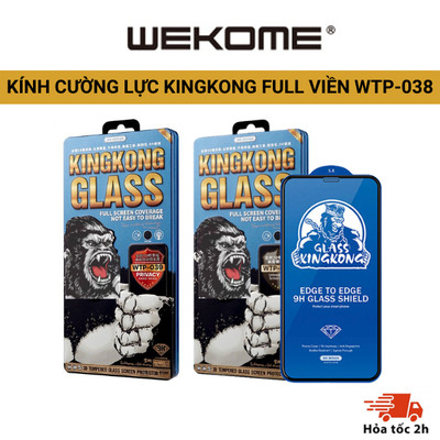 Kính Cường Lực KINGKONG Hộp Sắt WTP-038 Chống Va Đập Trầy Xước, Bảo Vệ Màn Hình, Chống Bụi Màng Cho Iphone