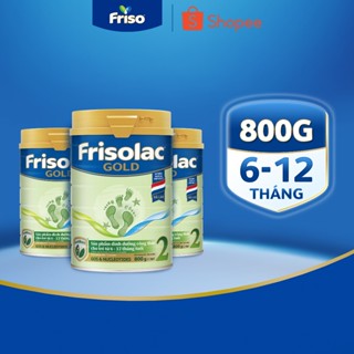 Combo 3 Lon Sữa Bột Frisolac Gold 2 800G/850G (cho bé từ 6-12 tháng tuổi)