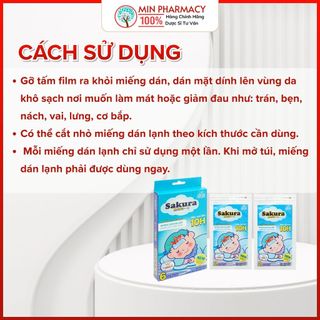 Miếng Dán Hạ Sốt SAKURA Cho bé Nguồn gốc thảo dược - Minpharmacy