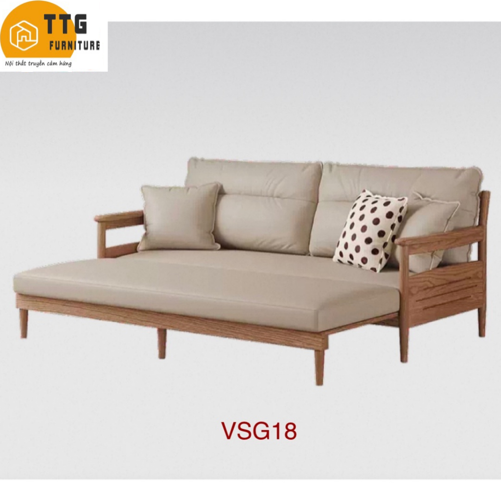 Ghế Sofa Bed, Sofa Giường Gỗ TTG FURNITURE VSG18