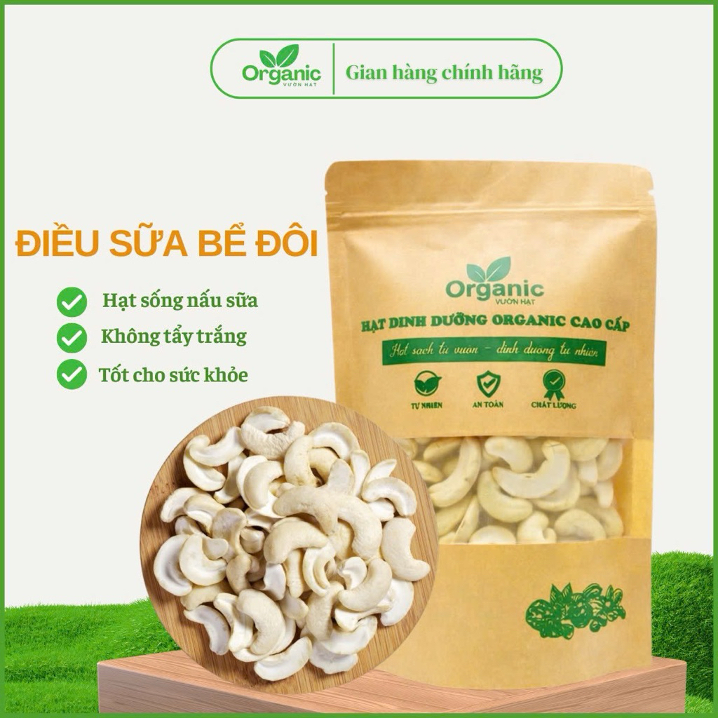 Hạt điều tươi sống bể đôi làm sữa, hạt điều sữa tốt cho sức khỏe, mẹ bầu và em bé