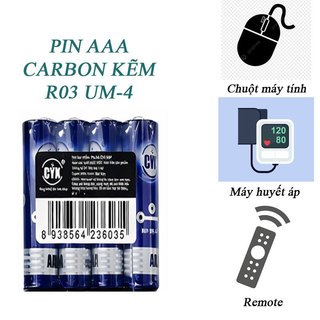 Pin đũa đen Pin AAA CYX / Panasonic R03NT/2S dùng cho remote máy đo đường huyết