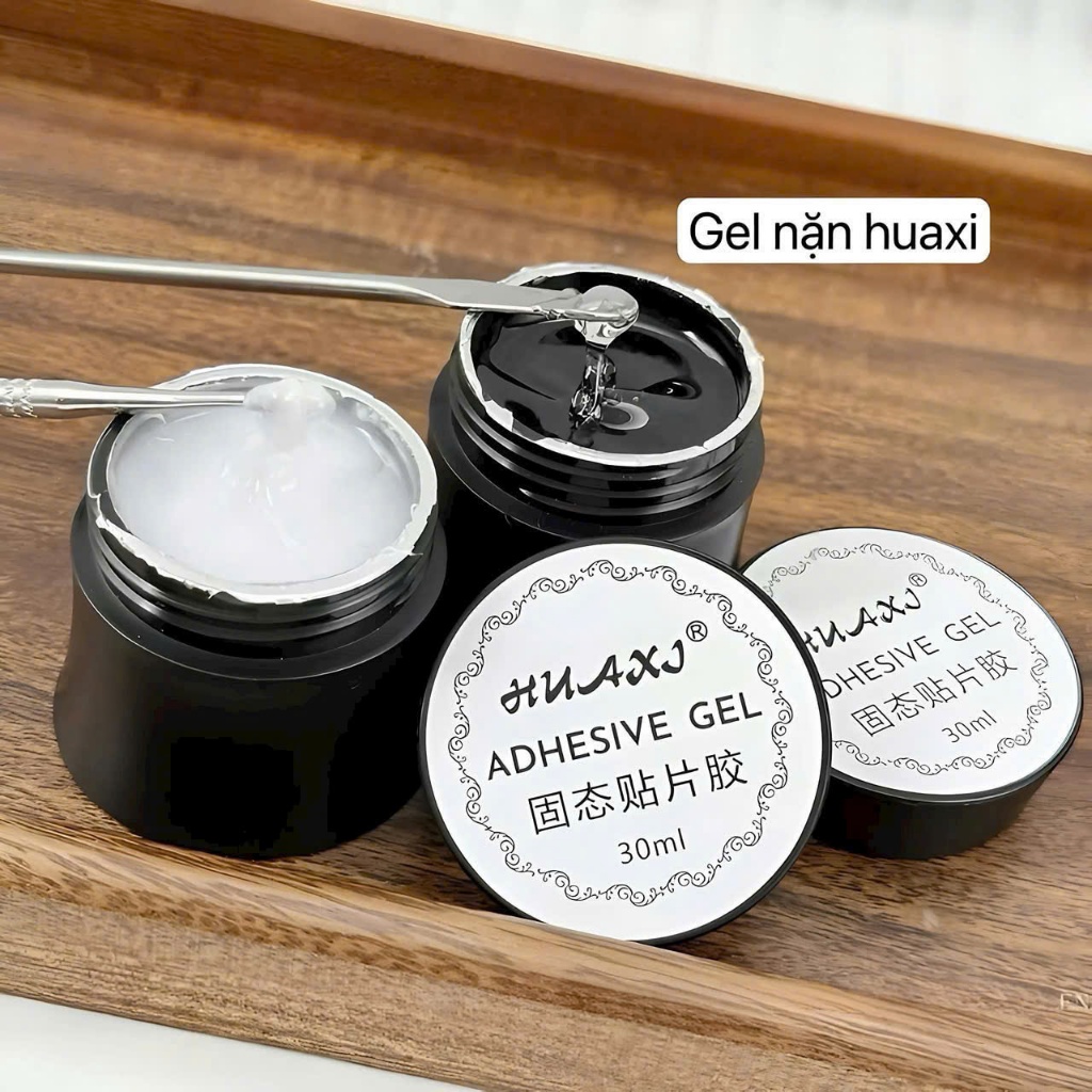 Gel nặn Huaxi có 2 màu trắng trong, trắng-Gel định hình Huaxi, gel  úp móng làm nail đa năng