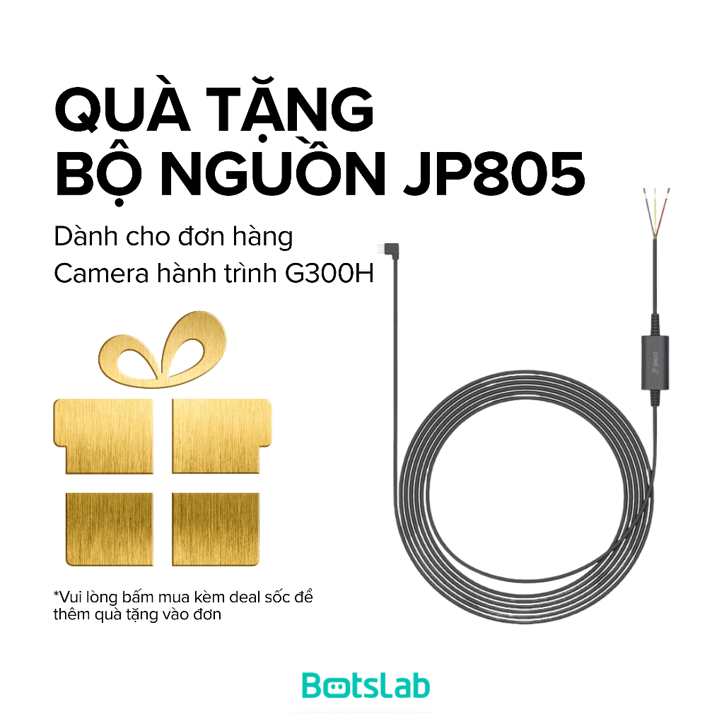 [QUÀ TẶNG KHÔNG BÁN] Bộ Nguồn JP805 Cho Camera Hành Trình BOTSLAB - Cấp Nguồn Khi Đỗ Xe