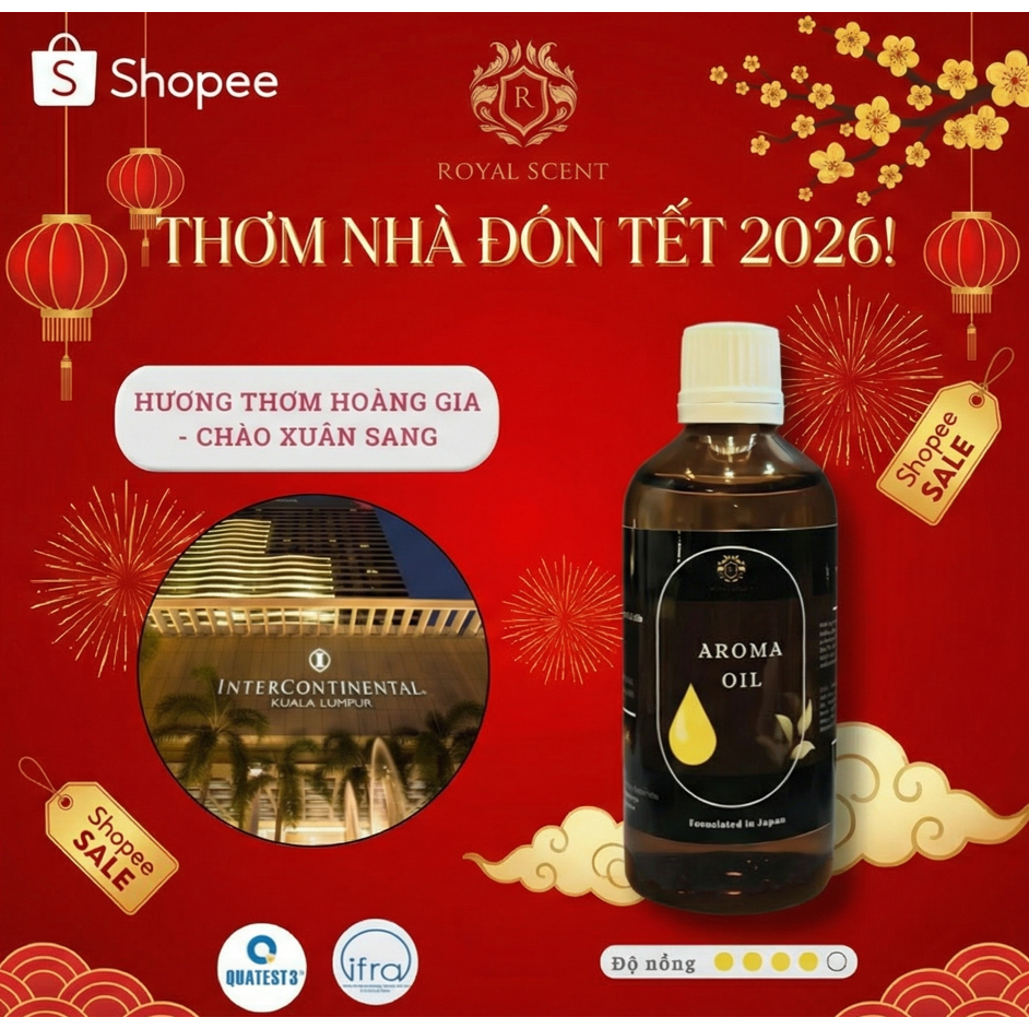 Tinh dầu khách sạn Intercontinental Hotel cao cấp - Tinh dầu thơm phòng Royal Scent