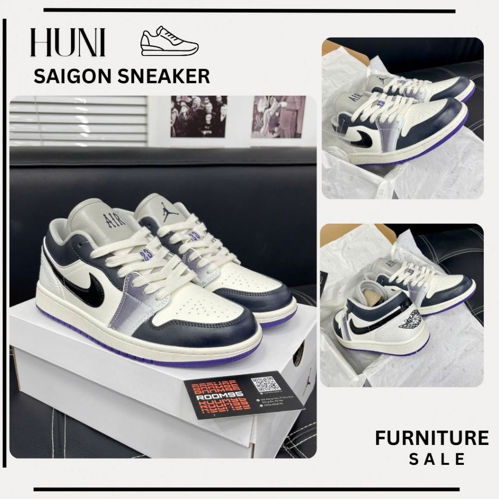 Giày Sneaker JD1 Nam Nữ,Giày Thể Thao JD1 Rắn Tím Phong Cách Thời Trang Mới Nhất