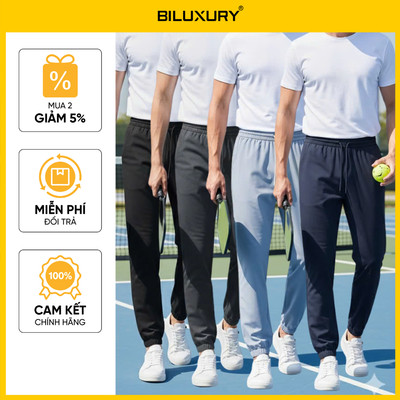 [T8_ĐỒNG GIÁ 249K] Quần Jogger Nam, Quần Dài Gió Nam Thể Thao 9QGDB001 Biluxury Chất Vải Gió Cạp Chun