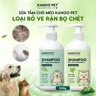 Sữa tắm cho Chó Mèo Kanoo Pet hỗ trợ làm sạch ve rận, bọ chét, khử mùi, hương thơm tươi mát trên thú cưng