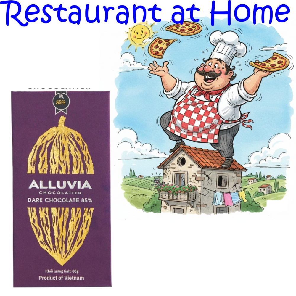 Socola Đen 85% Cacao Alluvia 80g – Dark Chocolate Đậm Cacao, Hậu Vị Sâu