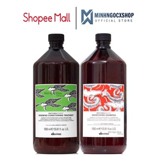 Combo dầu gội chống rụng tóc DAVINES Energizing và dầu xả trường thọ Renewing 1000ML