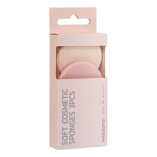 Combo Bông Phấn Tròn (Mềm) Watsons 3pcs
