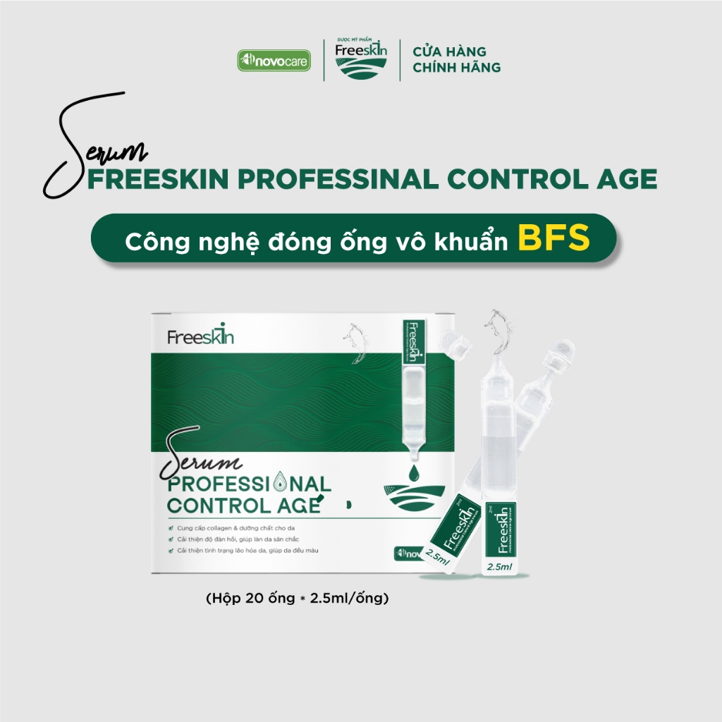 [ LIVE ] Serum Collagen 20 ống BFS Novocare - Freeskin Professional Control Age x 2.5ml