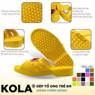 Dép Tổ Ong Trẻ Em Nam Nữ Kola Kèm Sticker Ngẫu Nhiên - Nhựa EVA Cao Cấp