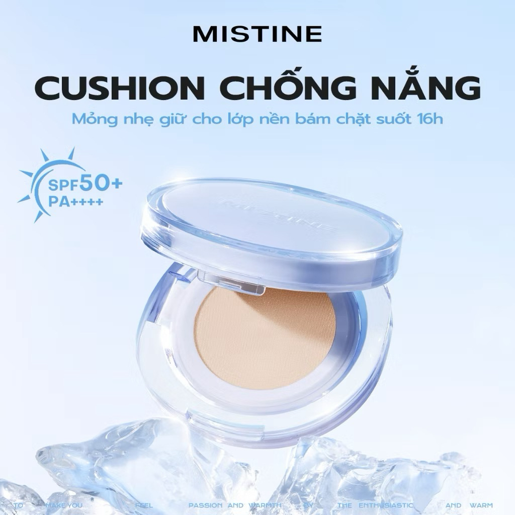 Cushion MISTINE xanh dương màu LF100
