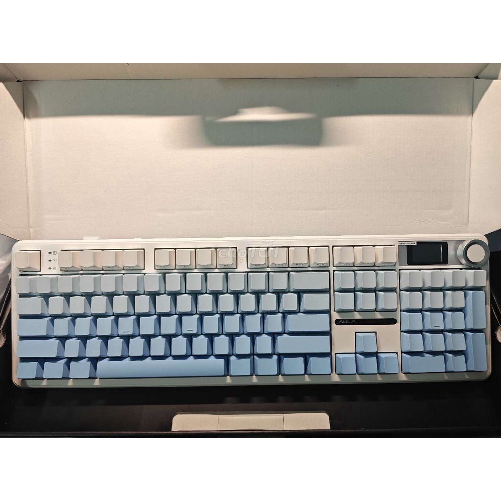 Bàn phím cơ Aula F108 Pro - Bàn phím không dây Fullsize, Led RGB, 3 mode kết nối, Màn hình TFT, Núm xoay chỉnh âm lượng | BigBuy360 - bigbuy360.vn