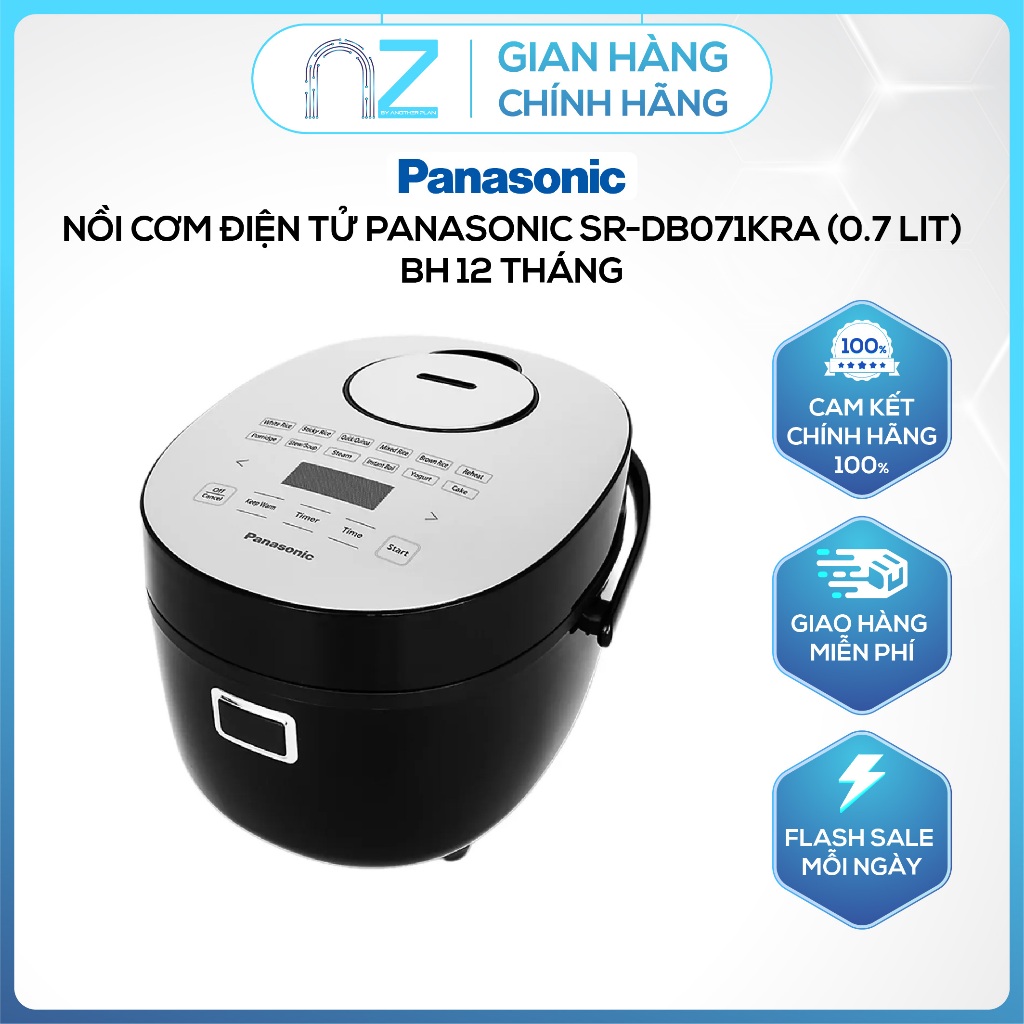 [ Chính Hãng ] Nồi Cơm Điện Tử Panasonic SR-DB071KRA 0.7 Lít - BH 12 tháng