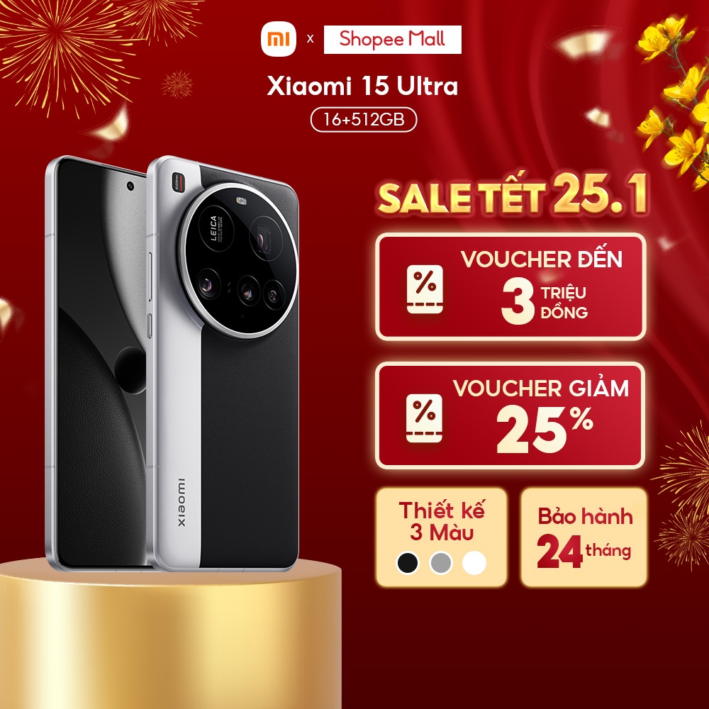 [Livestream] Điện thoại Xiaomi 15 Ultra (16+512GB) | Màn 6.73" 3200nits | 4 Camera Leica | SD8 Elite