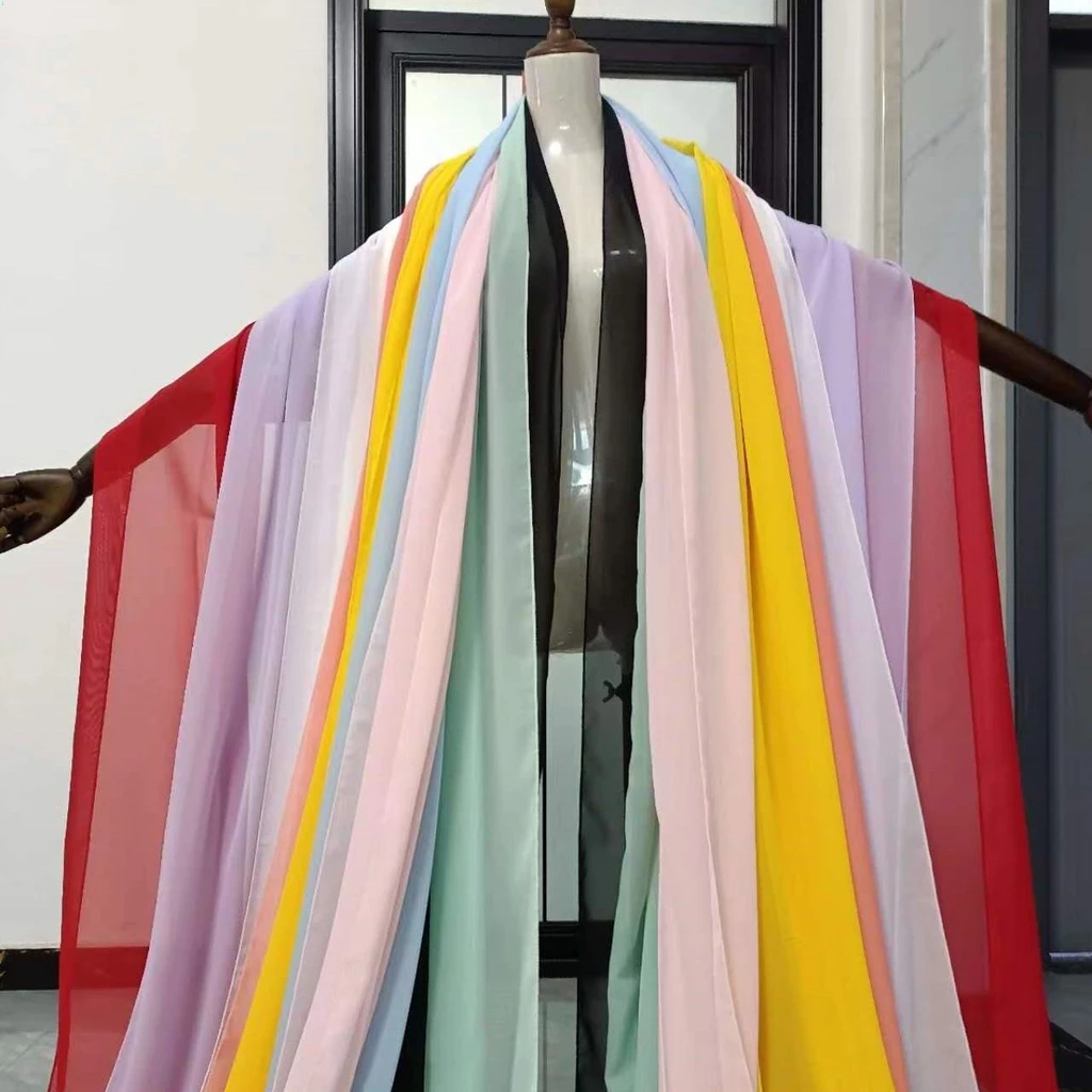 ⚡NHIỀU MÀU⚡Dải khăn phi bạch múa cổ trang vải voan tơ mềm, bay, rủ trắng/ đen/ đỏ/ xanh/ hồng khăn c