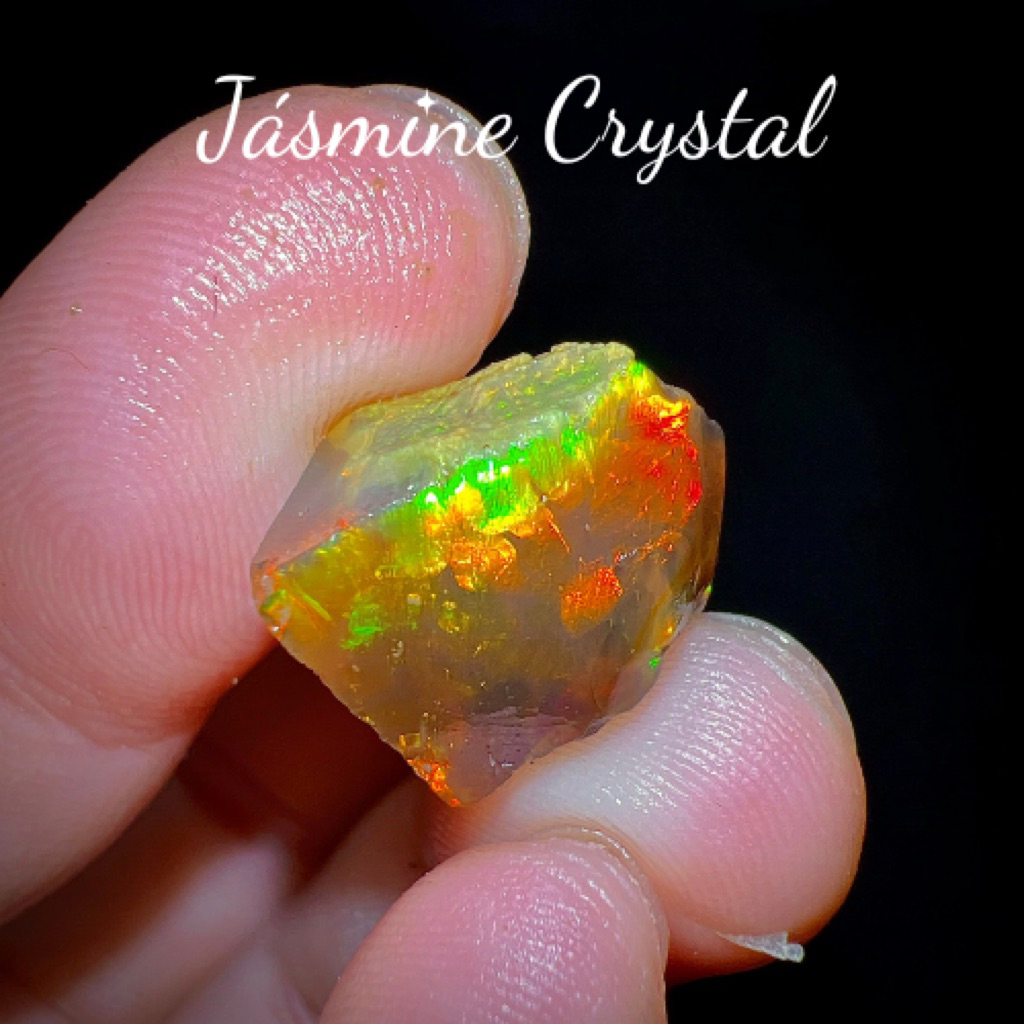 [8 carat] Đá OPAL Nâu Thô Jásmine Crystal Sưu Tầm Lửa Nhiều Màu (1 viên như hình)