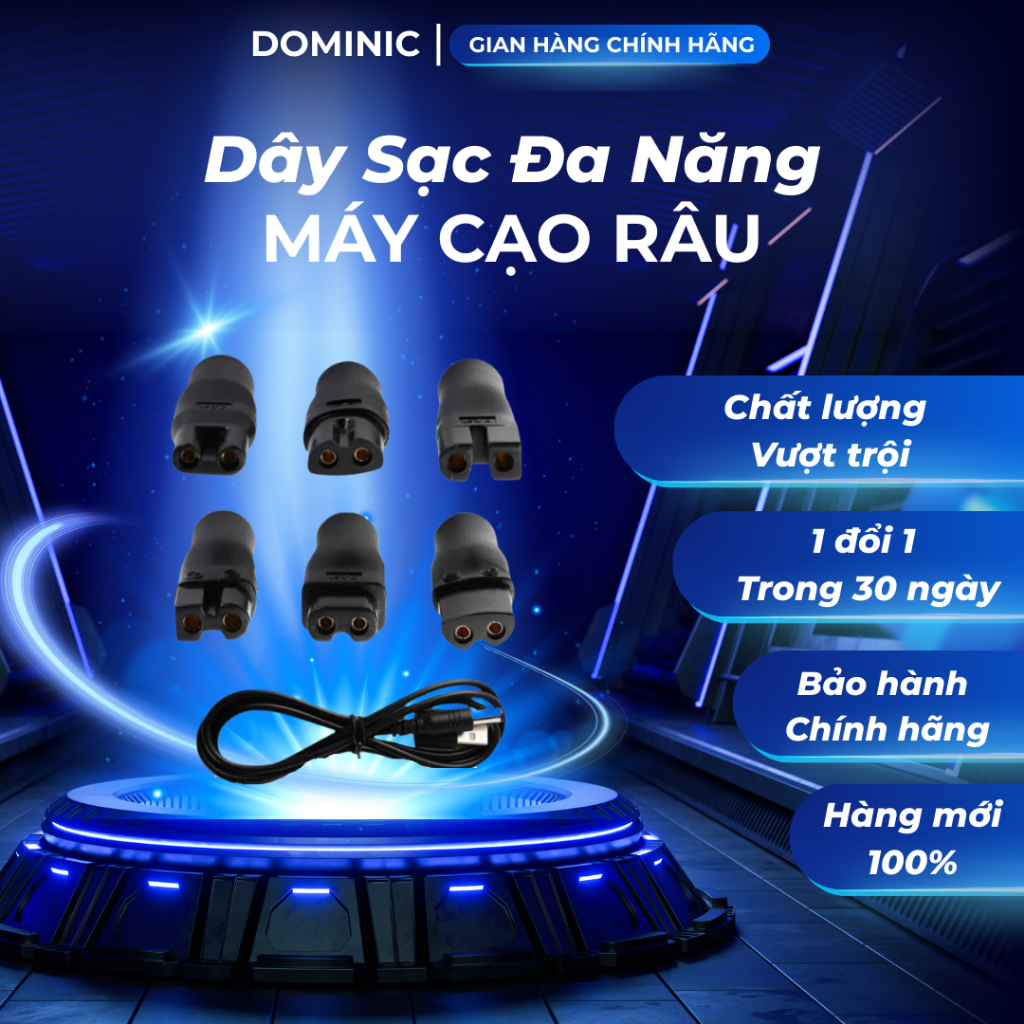 DÂY SẠC Máy cạo râu 5V 8 Pcs nguồn điện thay thế, Dây tông đơ cắt tóc ĐA NĂNG 7 TRONG 1 - JMI SHOP -