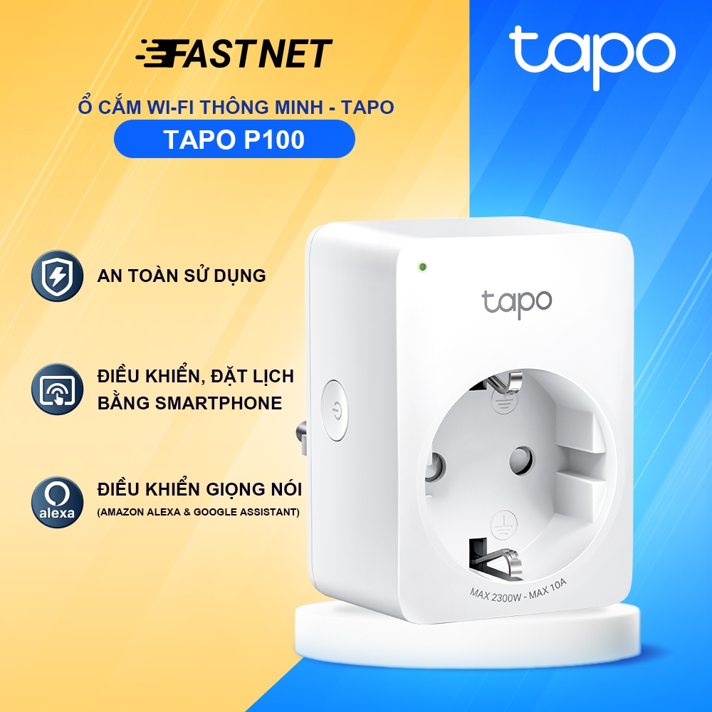 Ổ Cắm Thông Minh TP-Link Tapo P100 / P110M / P105 / P300 – Chịu Tải Cao, Thiết Kế Nhỏ Gọn, An Toàn K