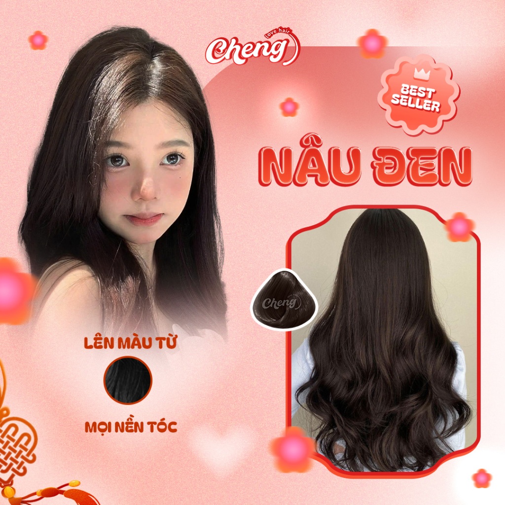 Thuốc Nhuộm Tóc Màu NÂU ĐEN Không Tẩy | Chenglovehair, Chenglovehairs