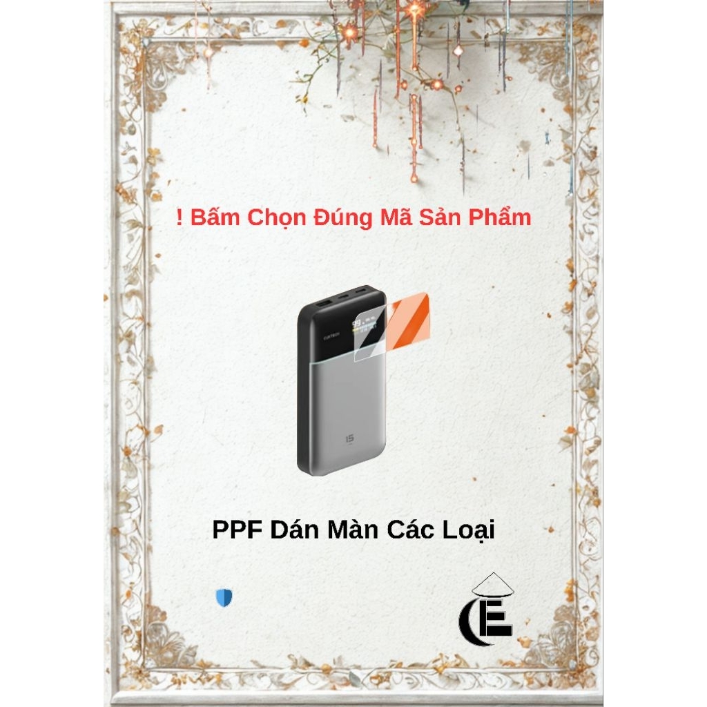 Miếng Dán PPF Màn Hình Cuktech, Anker, Ugreen, Thinkplus, Wiiim, Ecoflow, Aohi, Sharge...
