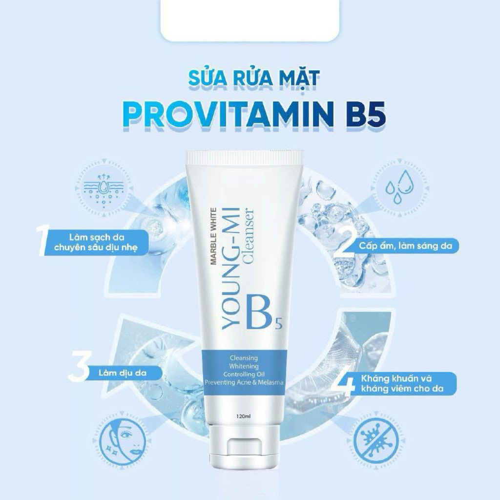 Sữa Rửa Mặt B5 Young Mi 120ml