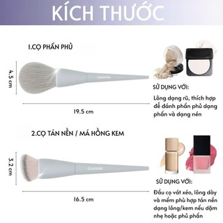 Bộ cọ trang điểm MSQ Mini Morandi 11 cây