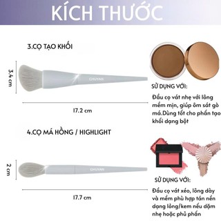 Bộ cọ trang điểm MSQ Mini Morandi 11 cây