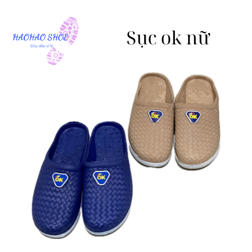 Dép sục nhựa ok dễ đi, êm chân, đi nước không sợ hỏng, dép sục nữ trung niên  HAOHAO SHOE