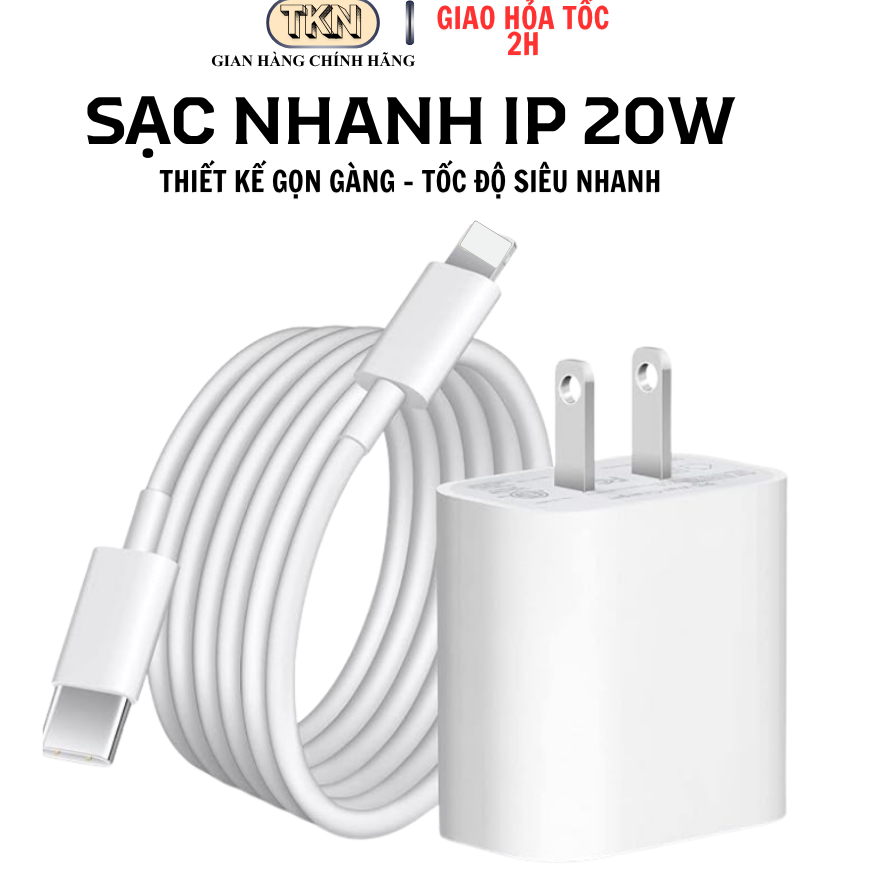 Bộ Sạc Nhanh PD 20W Bản Cao Cấp, Sạc Tốc Độ Nhanh Thông Minh Độ Bền Cao Bảo Vệ Pin (AYUMO MART).
