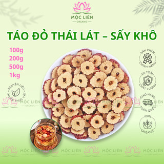 Táo Đỏ Thái Lát Sấy Khô VỊ NGỌT DỊU Dùng Pha Trà, Nấu Chè, Chưng Yến, Tiềm Gà 100g–500g
