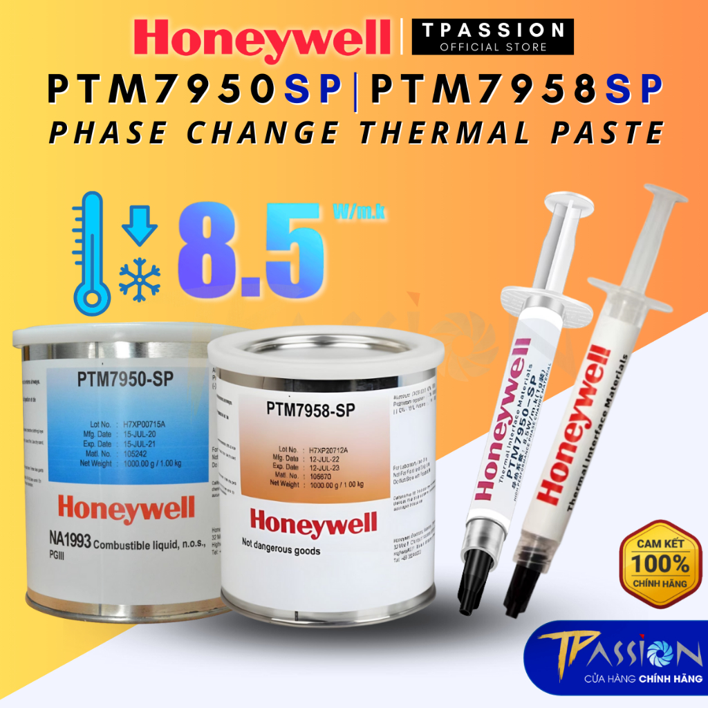 Keo tản nhiệt HONEYWELL PTM7950-SP / PTM7958-SP PHASE CHANGE chuyển pha - Chính hãng,Thermal PTM7950