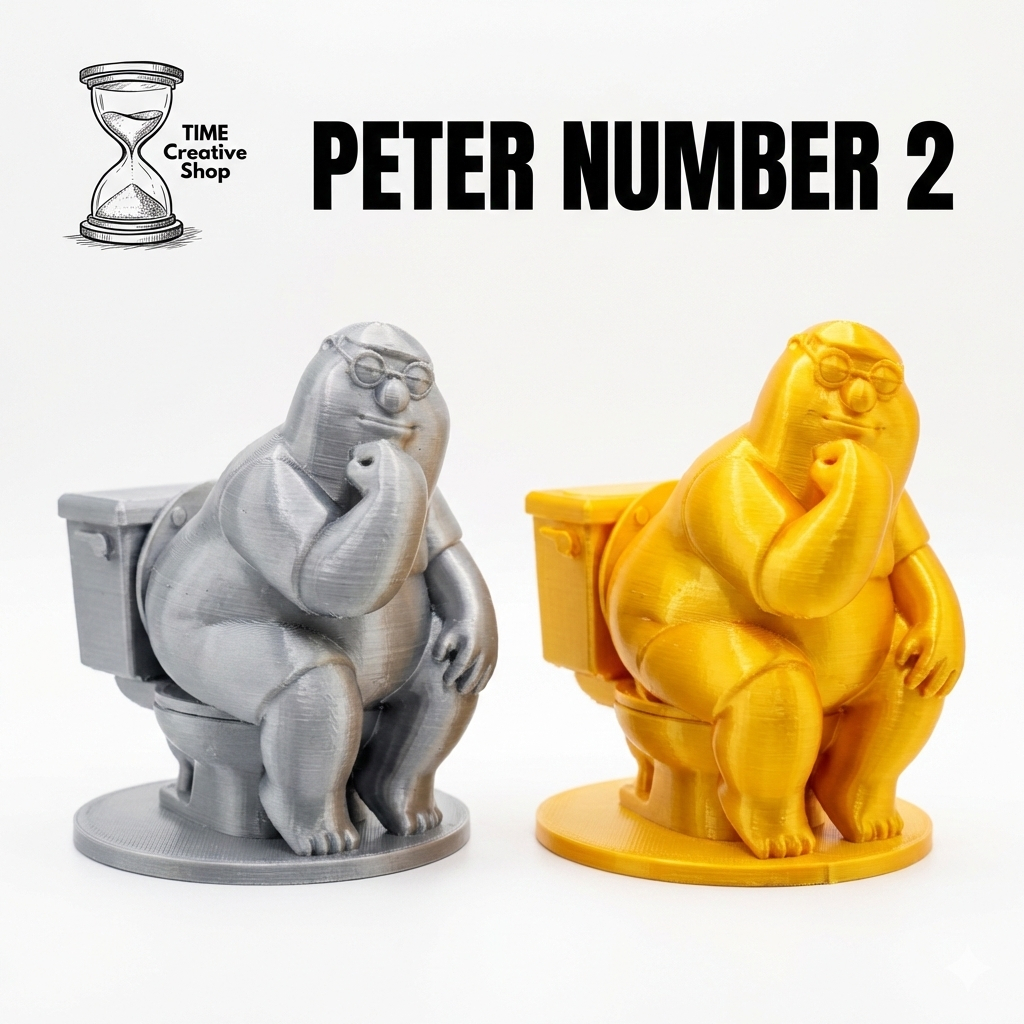 Tượng Peter Griffin Trần Truồng Suy Tư Mô Hình Nhân Vật Family Guy Trang Trí Bàn Làm Việc | Decor Tr
